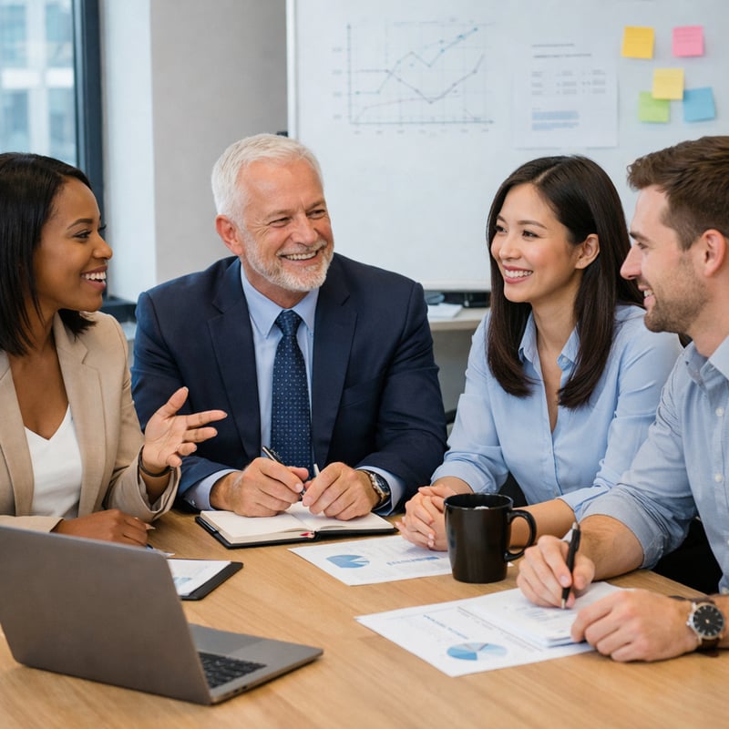 Professionals in a work setting