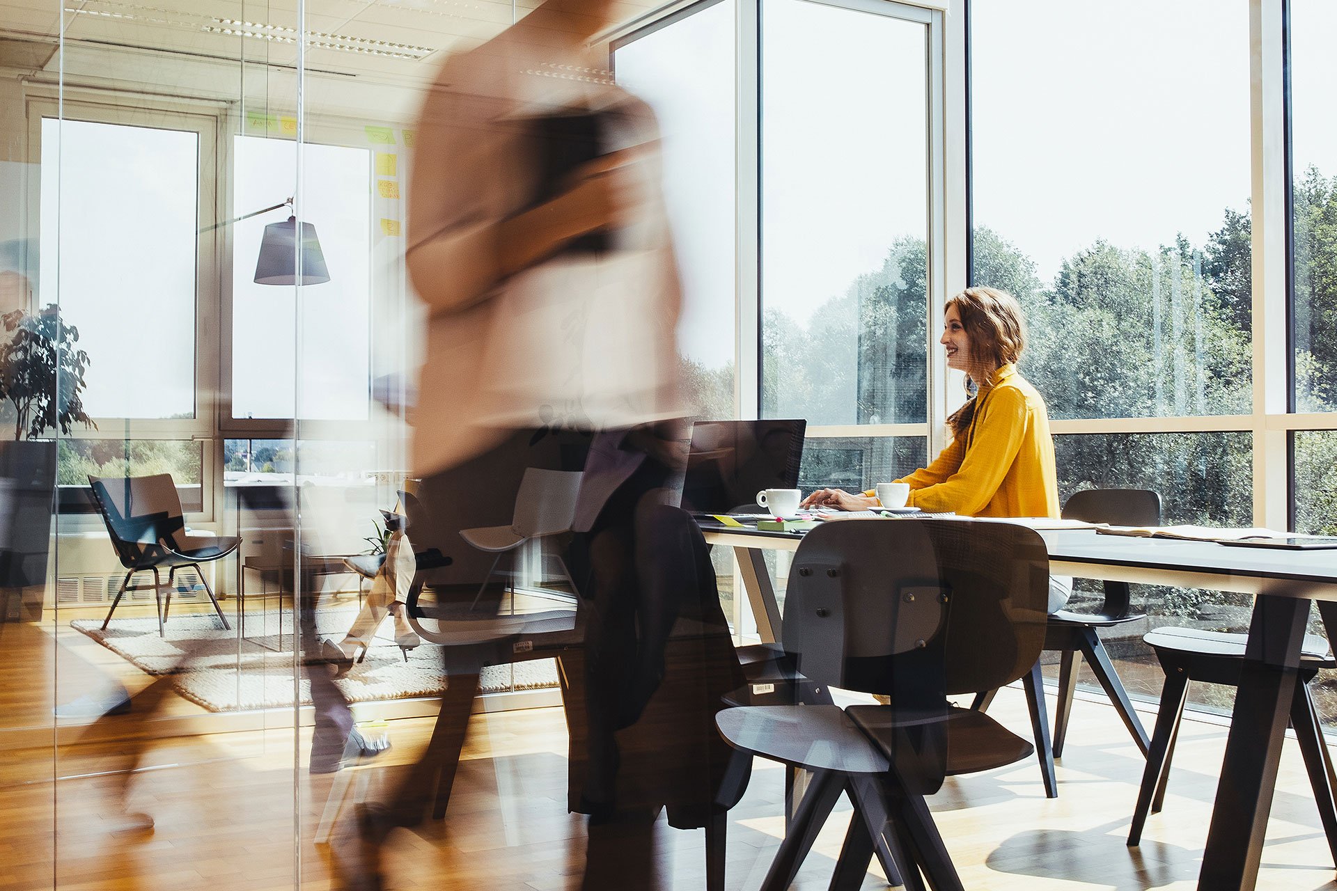 Business women working in the office